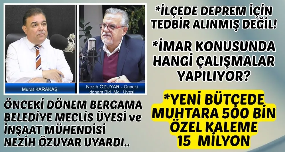 BERGAMA BELEDİYESİNİN 2026 BÜTÇESİ: 