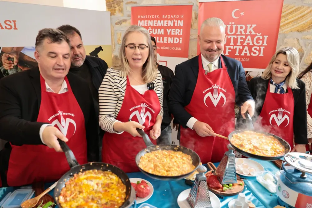 TÜRK MUTFAĞI HAFTASINDA MENEMEN DAMGASINI VURDU.